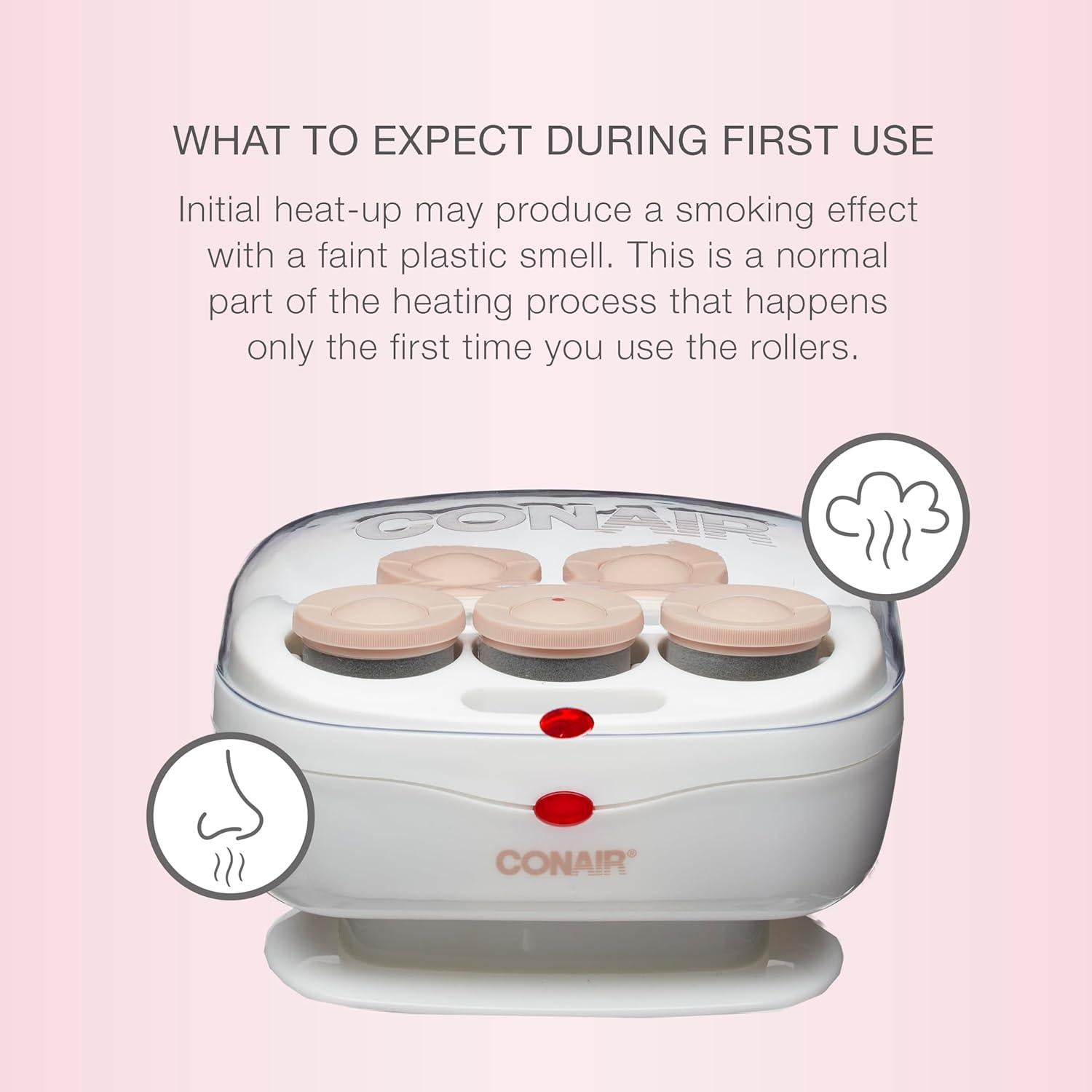 Rulos Calientes Conair Jumbo Cerámicos 5 Piezas 12 cm