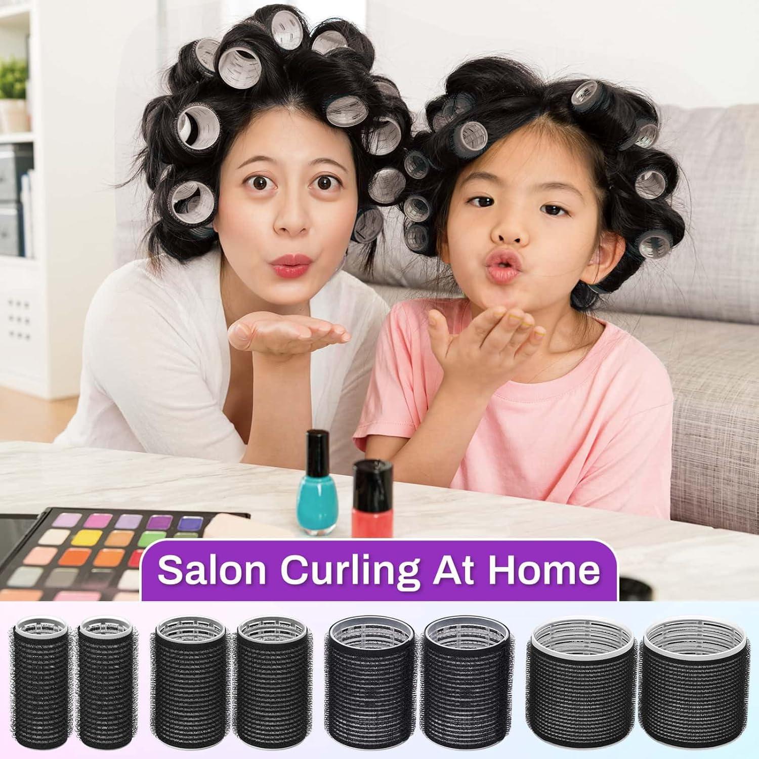 Juego de Rulos para Cabello Selizo - 50 Piezas con Clips y Peine