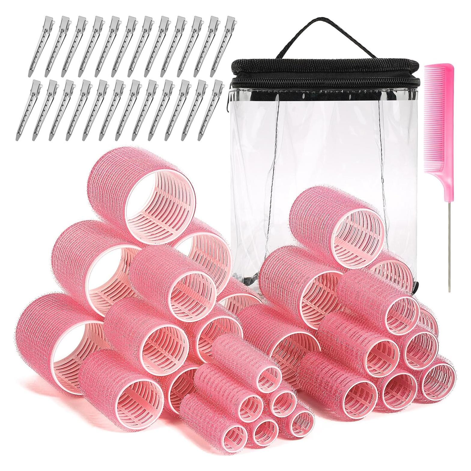 Juego de Rulos para Cabello Audab 56 Piezas con Clips y Bolsa