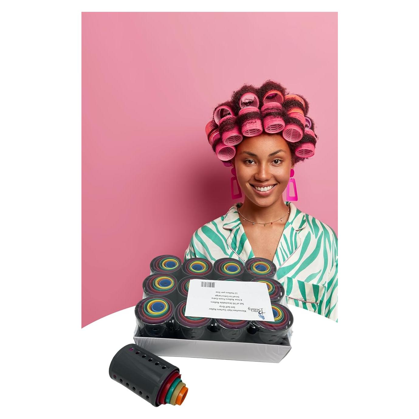 Juego de Rulos Kleravitex - Set de 96 Rulos Apilables