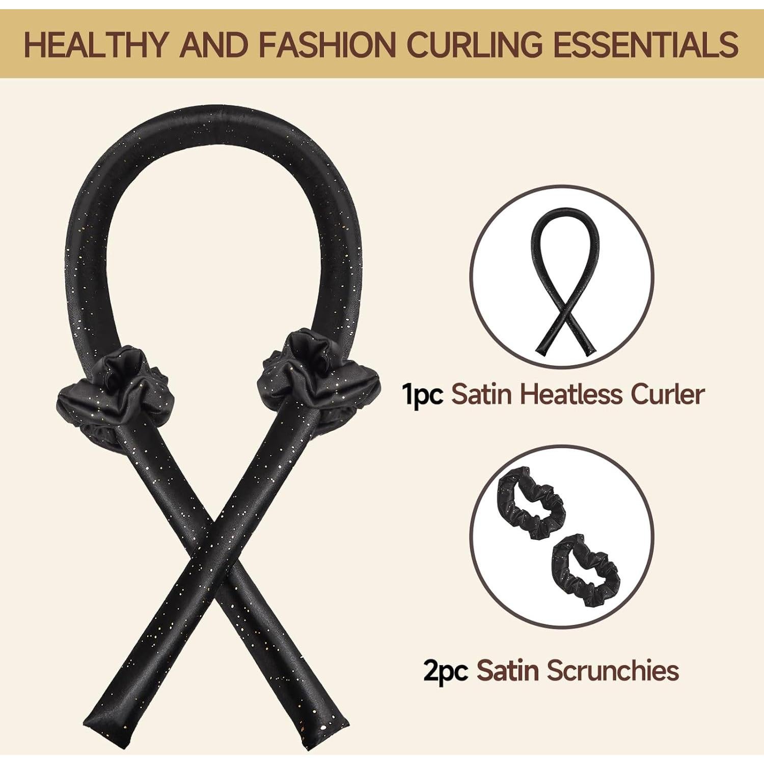 Juego de Rulos de Satén Sin Calor Toeah - Rulos para Rizos