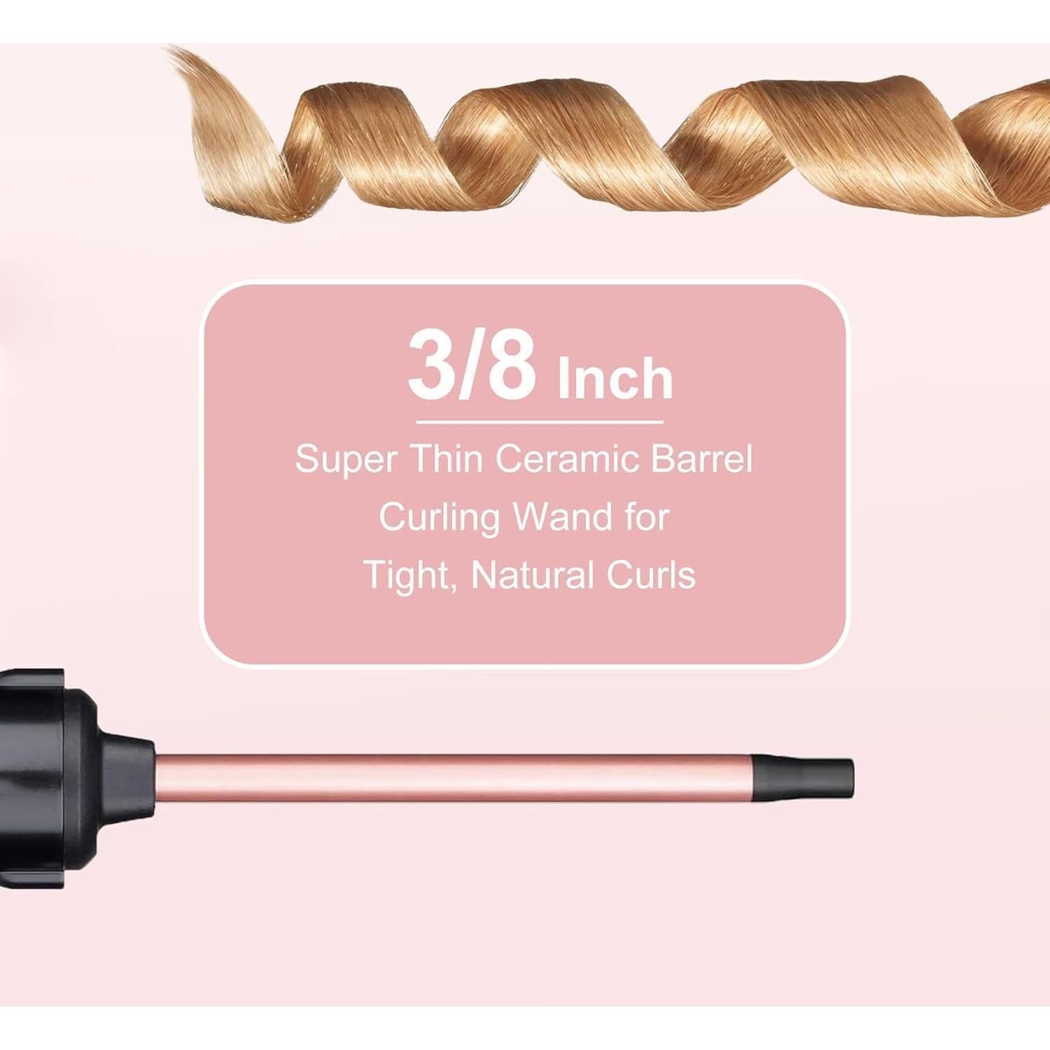 Juego de Plancha de Rizar 3 en 1 UNOBEY con Barriles Intercambiables