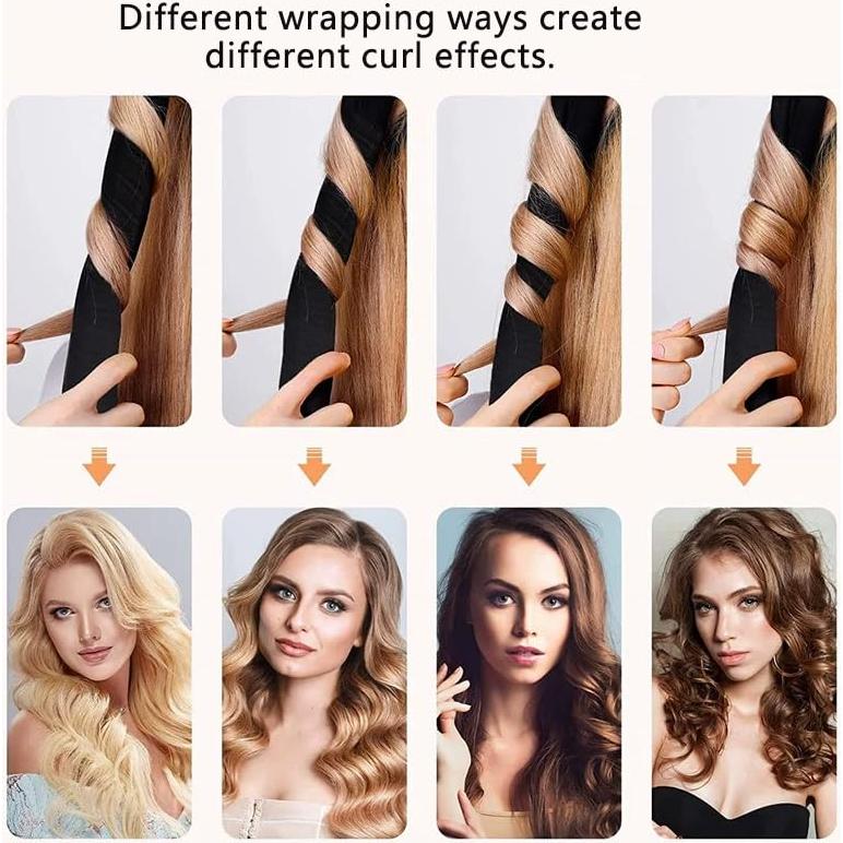 Juego de Rulos de Satén Sin Calor OHOO Rosa 1 Cuenta