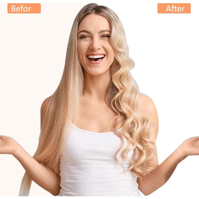 Juego de Rulos de Satén Sin Calor OHOO Rosa 1 Cuenta