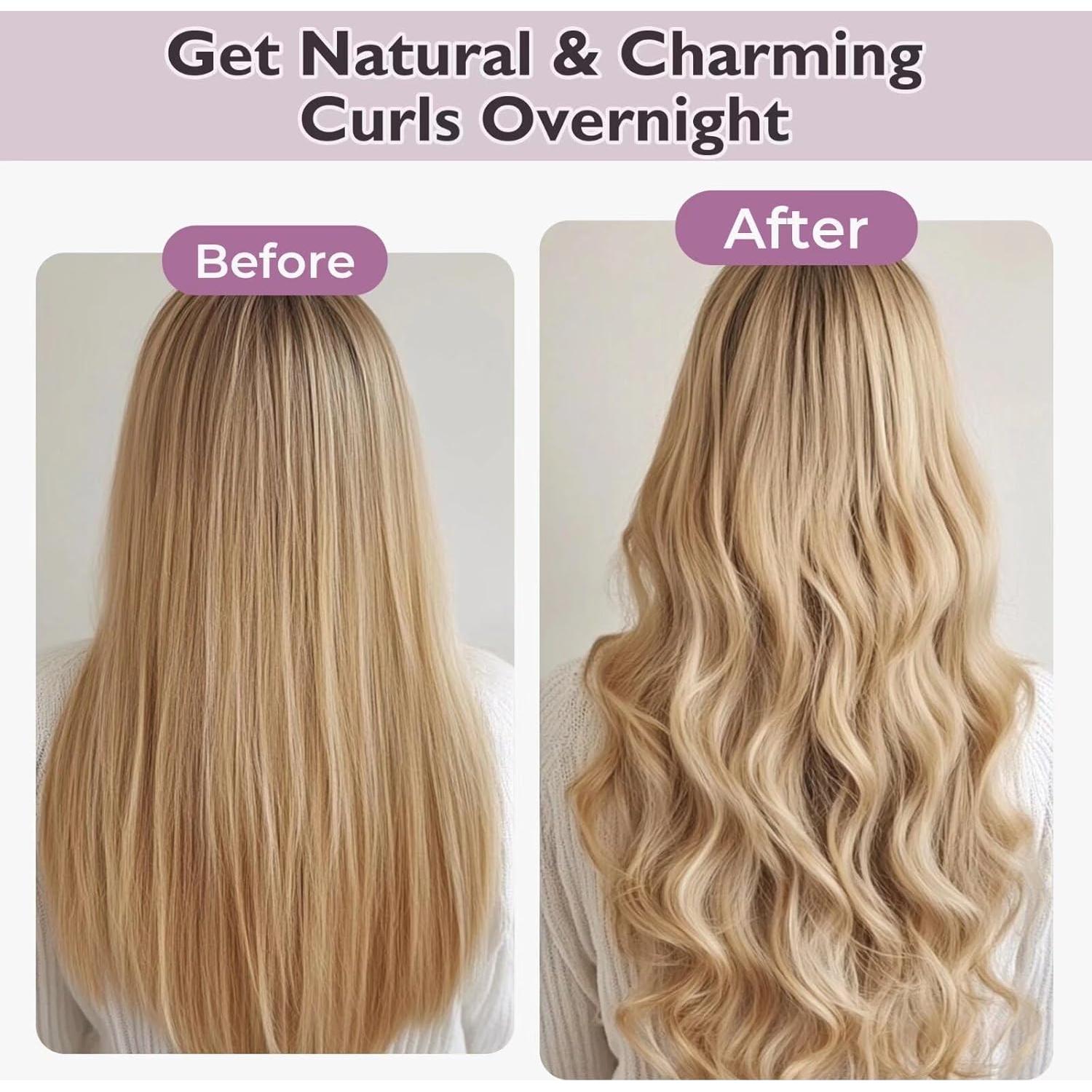 Rizadores de cabello sin calor Posicurly - 6 piezas con gancho