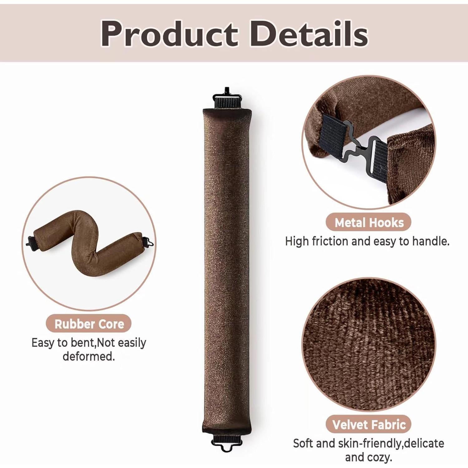 Rizadores de cabello sin calor Posicurly - 6 piezas con gancho