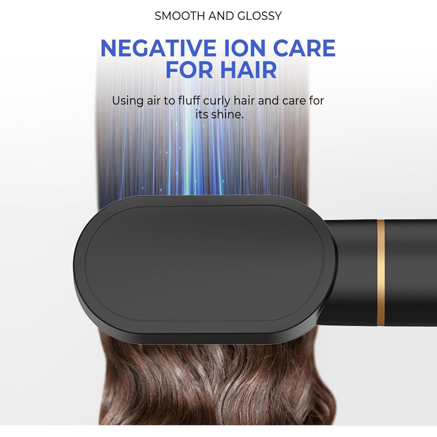 Cepillo Secador 5 en 1 Trylater, Negro Dorado, 0.99 kg