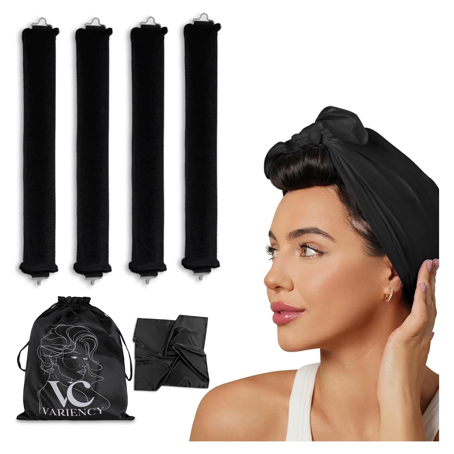 Rizadores Sin Calor VARIENCY 4 Piezas para Todos los Cabellos