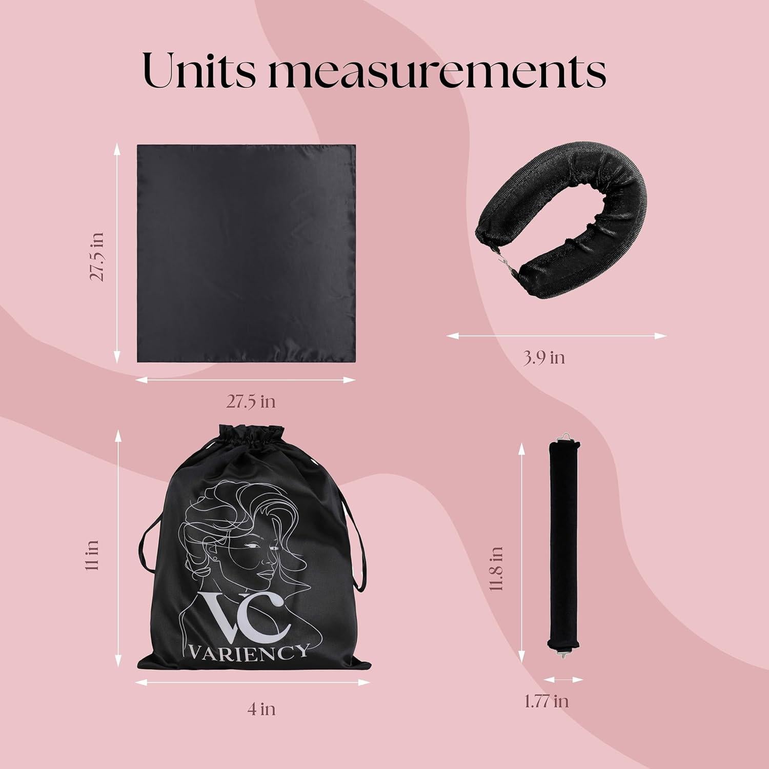 Rizadores Sin Calor VARIENCY 4 Piezas para Todos los Cabellos