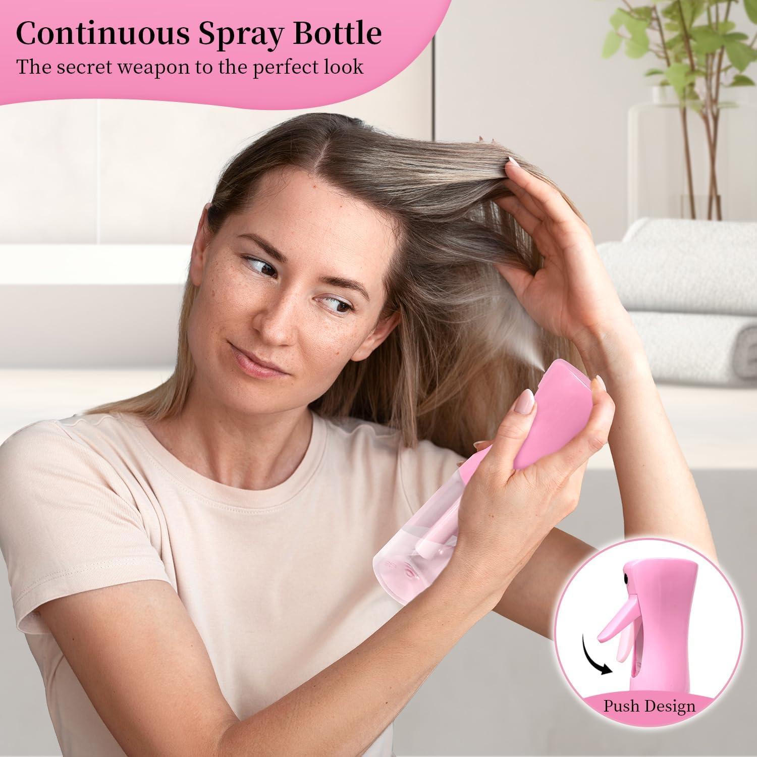 Juego de Rizador de Cabello Sin Calor Mis Cosas Novedosas Rosa 6 Piezas