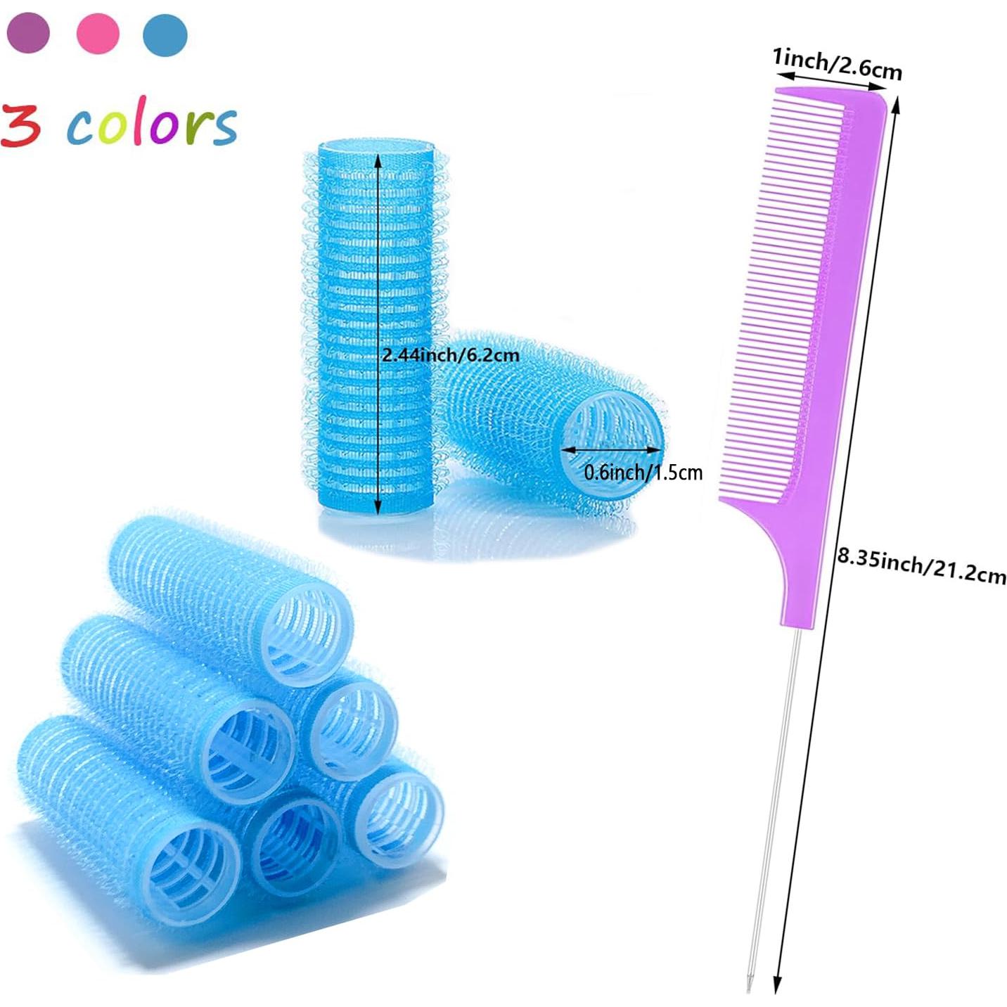 Rulos Autoadhesivos ZMD 36PCS Sin Calor 1.5 cm para Cabello