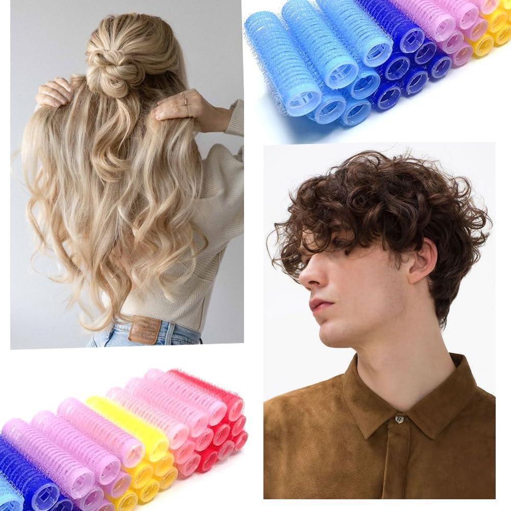 Rulos Autoadhesivos ZMD 36PCS Sin Calor 1.5 cm para Cabello