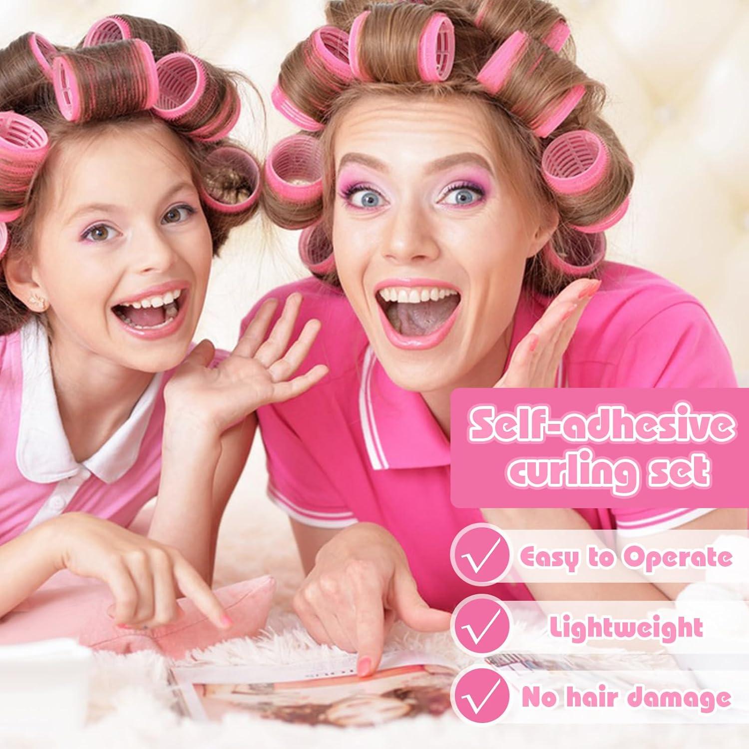 Juego de Rulos para el Cabello ProSuites - 34 Piezas Rosados