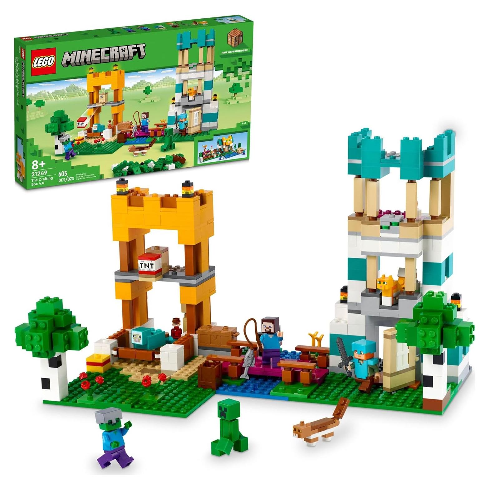 LEGO Minecraft La Caja de Creación 4.0 21249 - Set de Construcción 605 Piezas