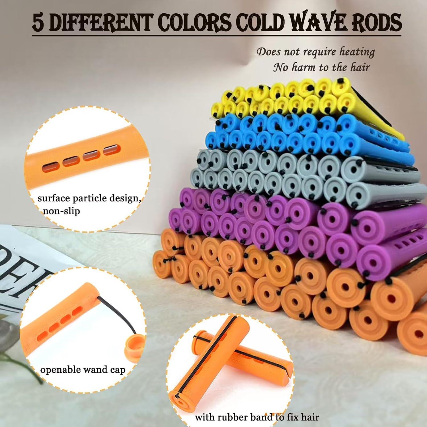 Juego de 100 Varillas de Perm para Cabello Natural Koskusder