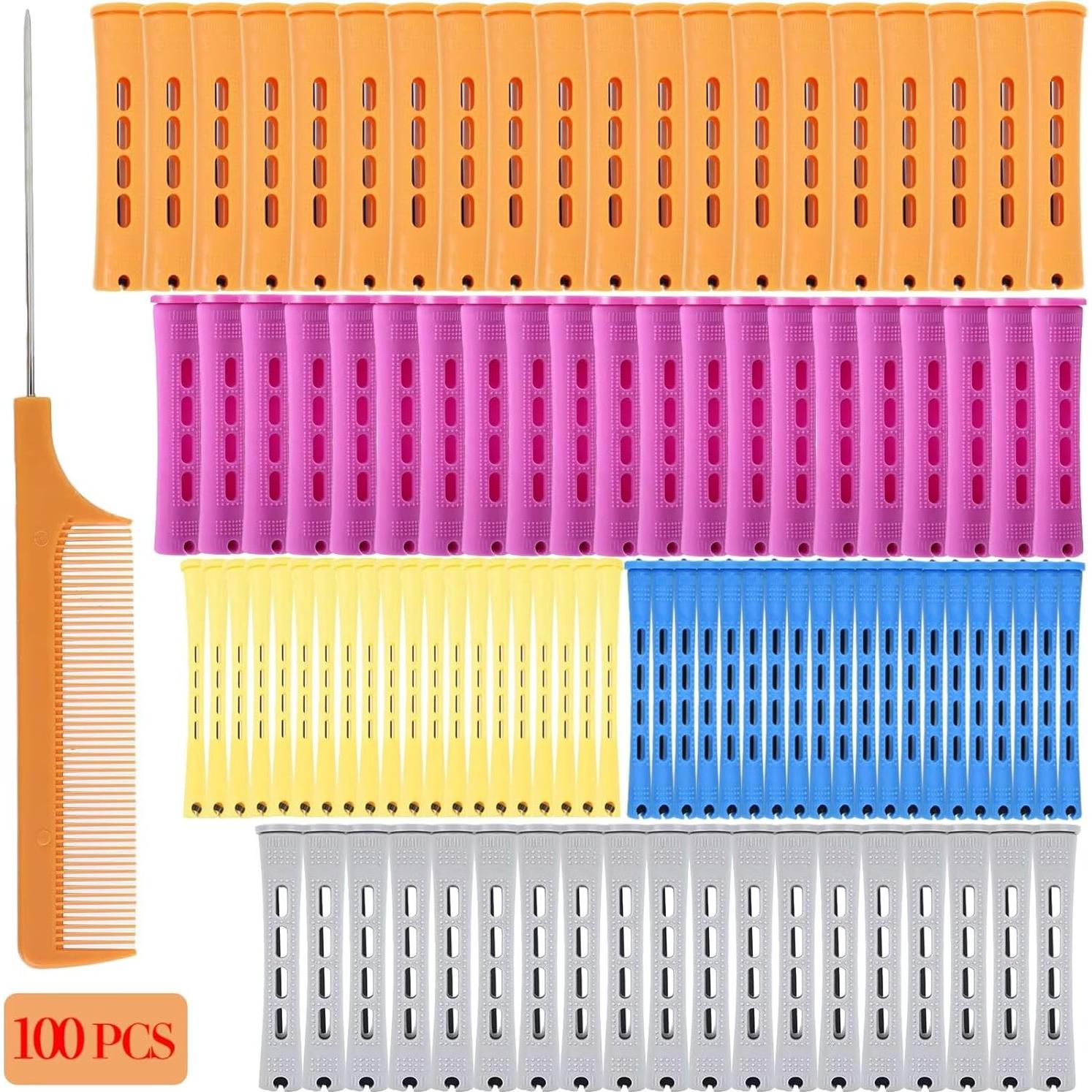 Juego de 100 Varillas de Perm para Cabello Natural Koskusder