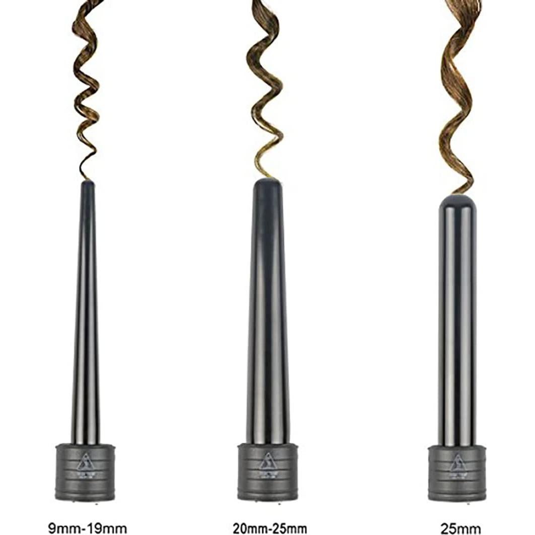 iMissiu Varita de Rizado 3 en 1 Cerámica 20-25mm 9-19mm 25mm