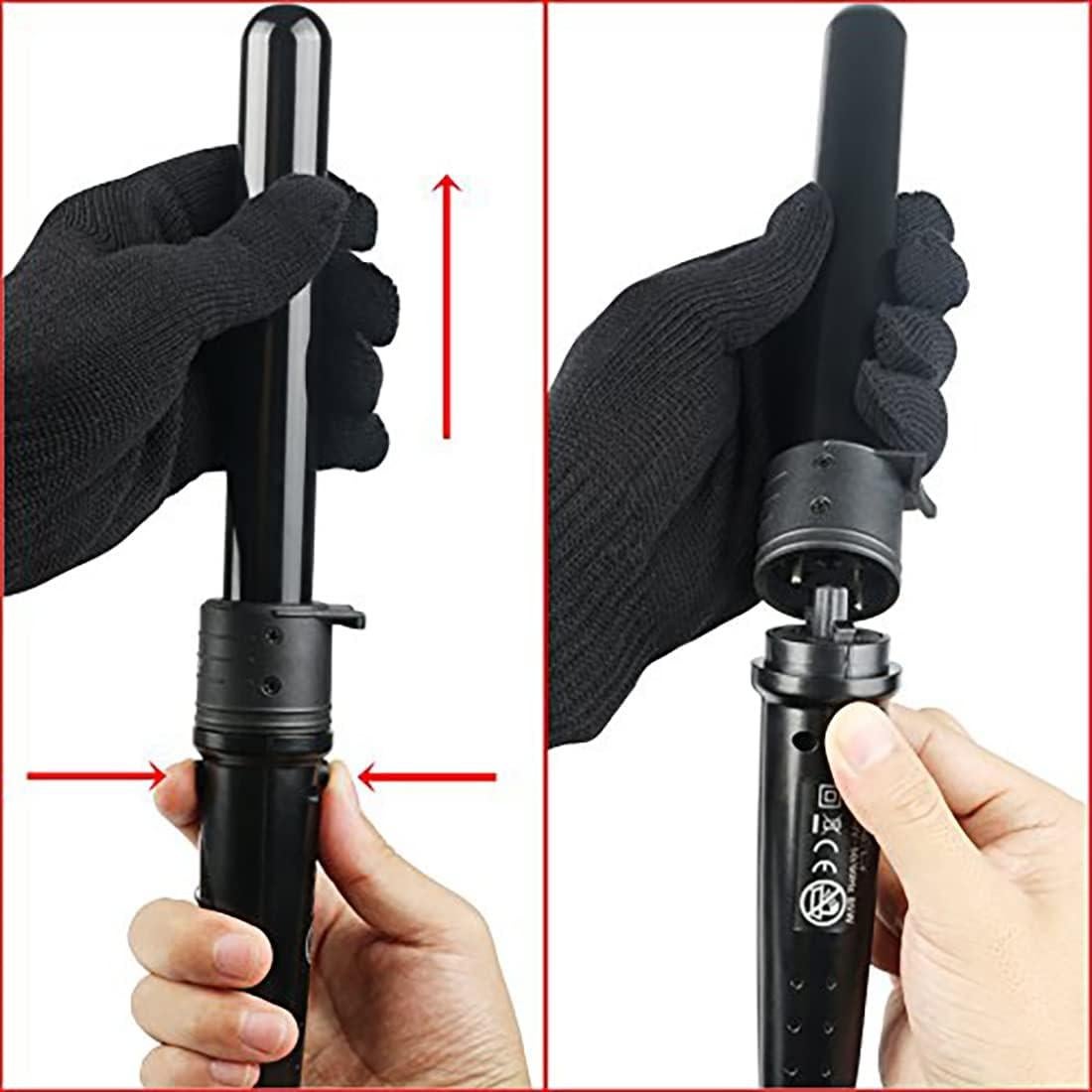 iMissiu Varita de Rizado 3 en 1 Cerámica 20-25mm 9-19mm 25mm