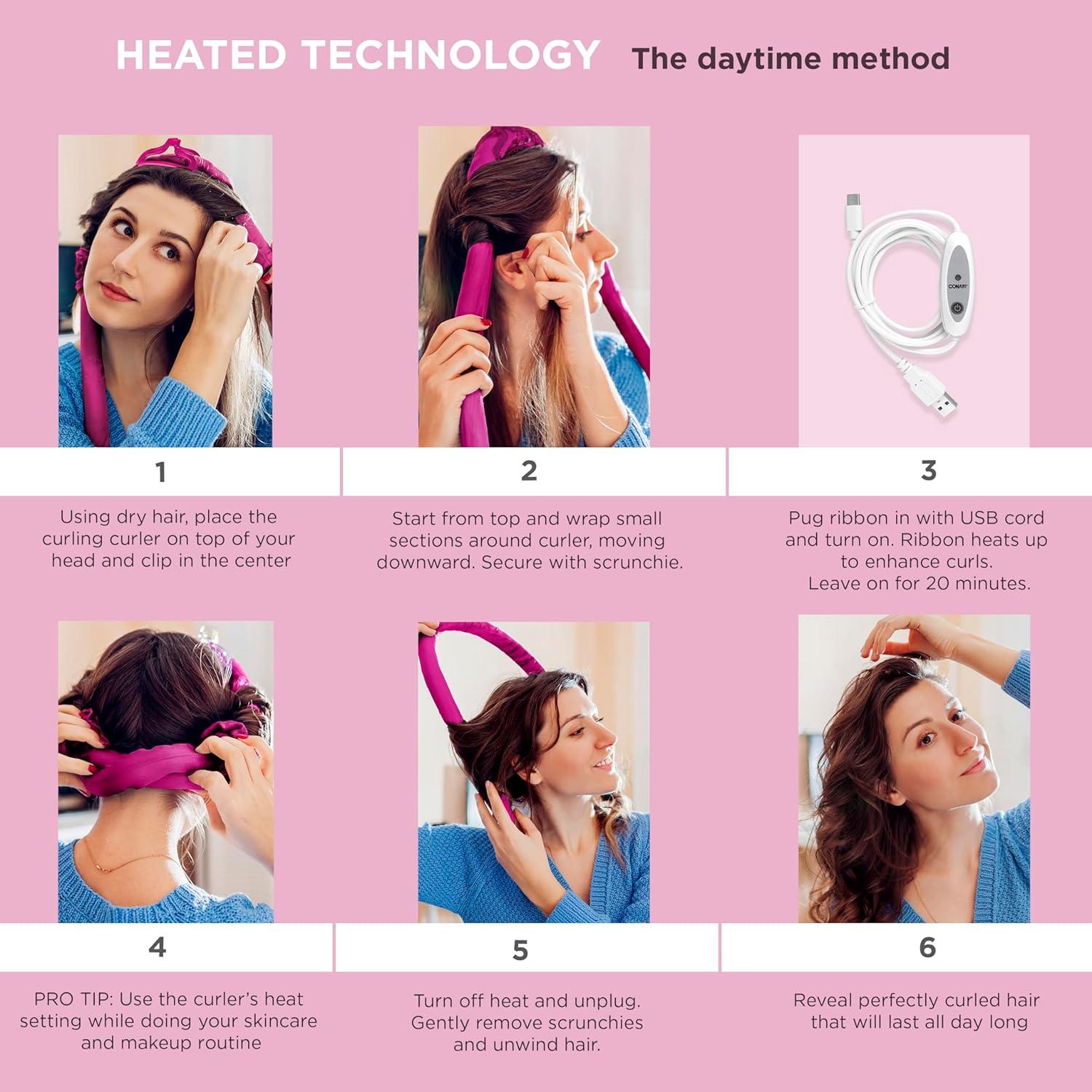 Rizador de Cabello 2-en-1 Conair con Calor y Sin Calor