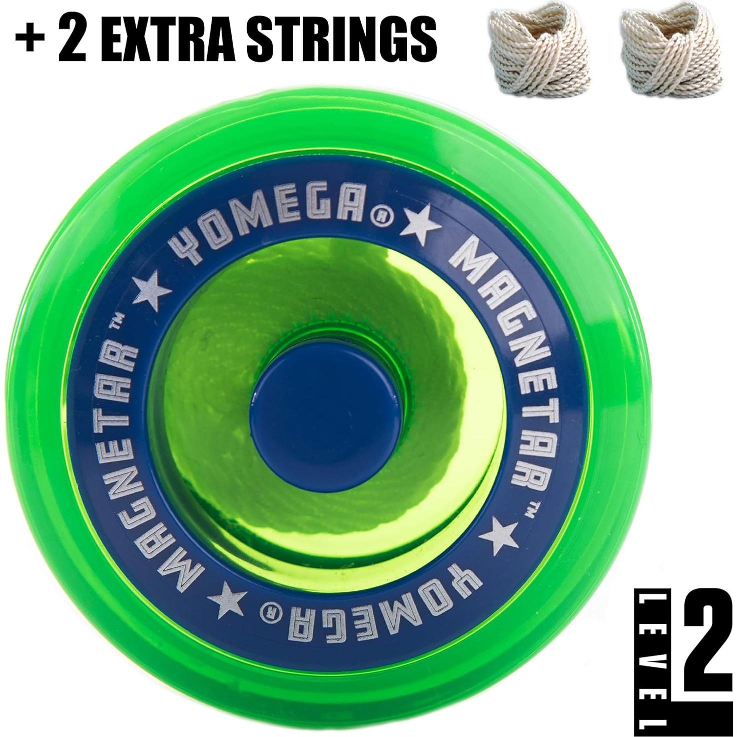 Yoyo Yomega Magnetar Verde Alto Rendimiento + 2 Cuerdas
