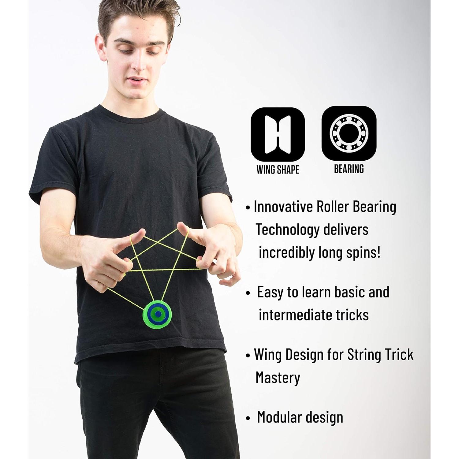 Yoyo Yomega Magnetar Verde Alto Rendimiento + 2 Cuerdas