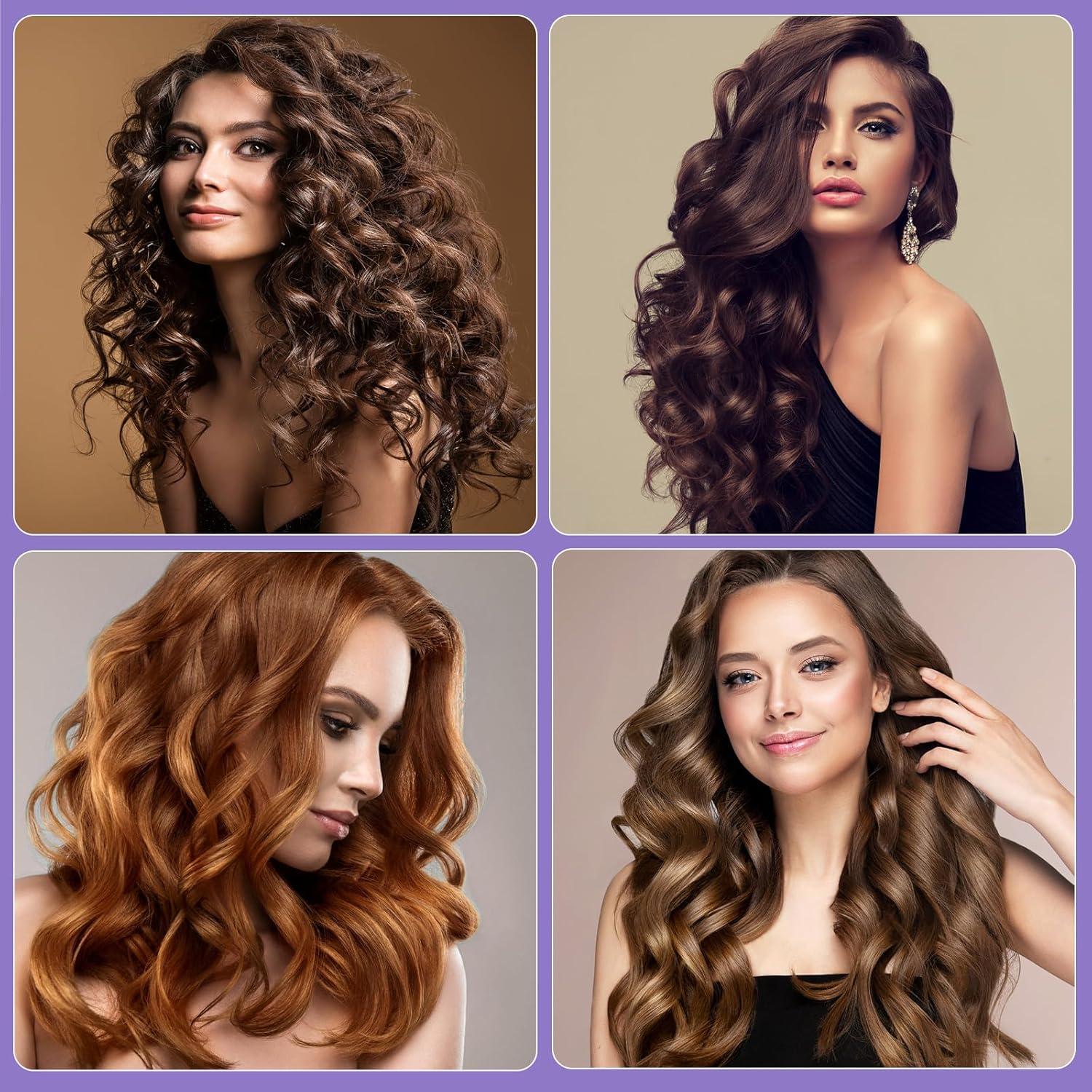 Set de 38 Rulos de Cabello Sin Calor Obeoby - 4 Tamaños