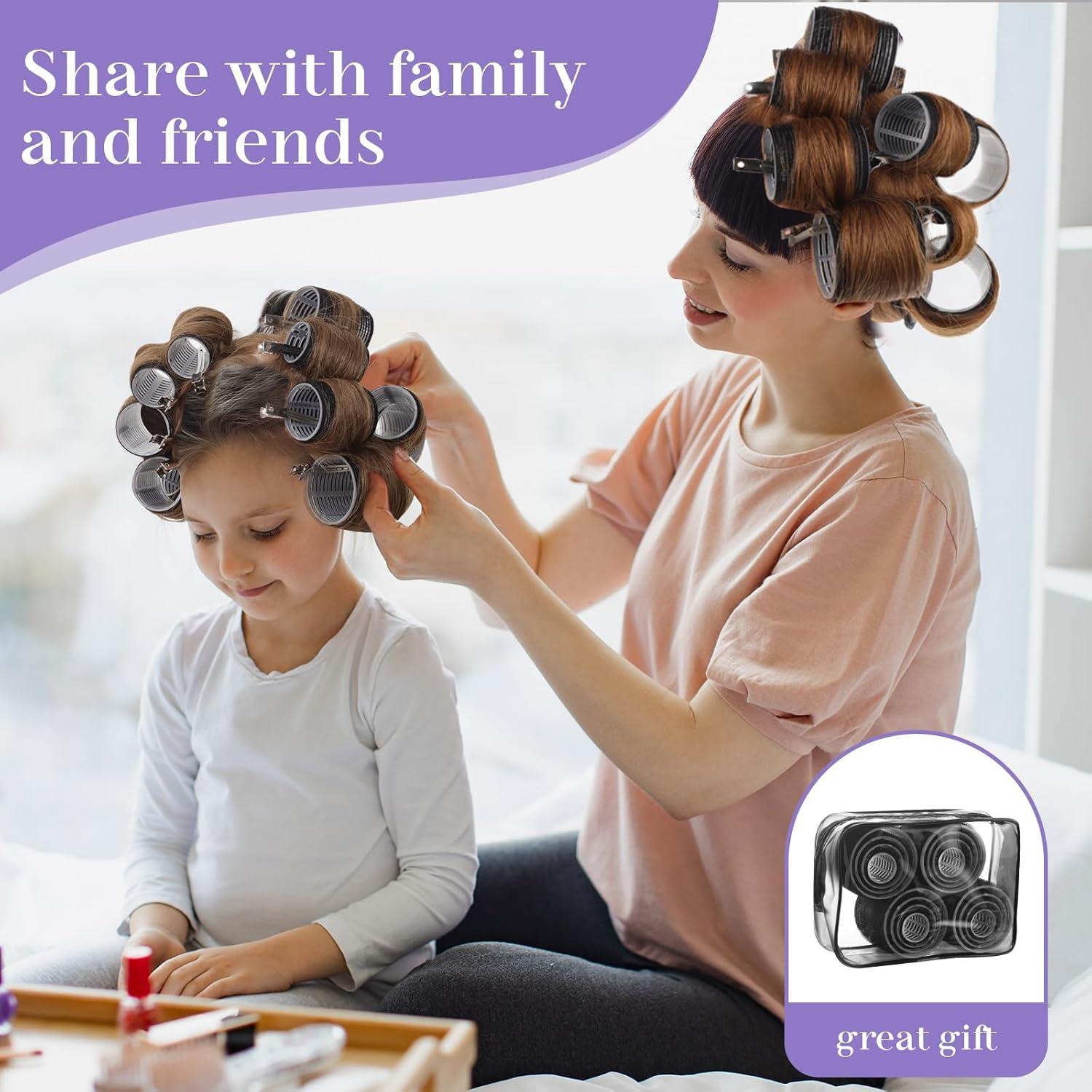 Set de 38 Rulos de Cabello Sin Calor Obeoby - 4 Tamaños