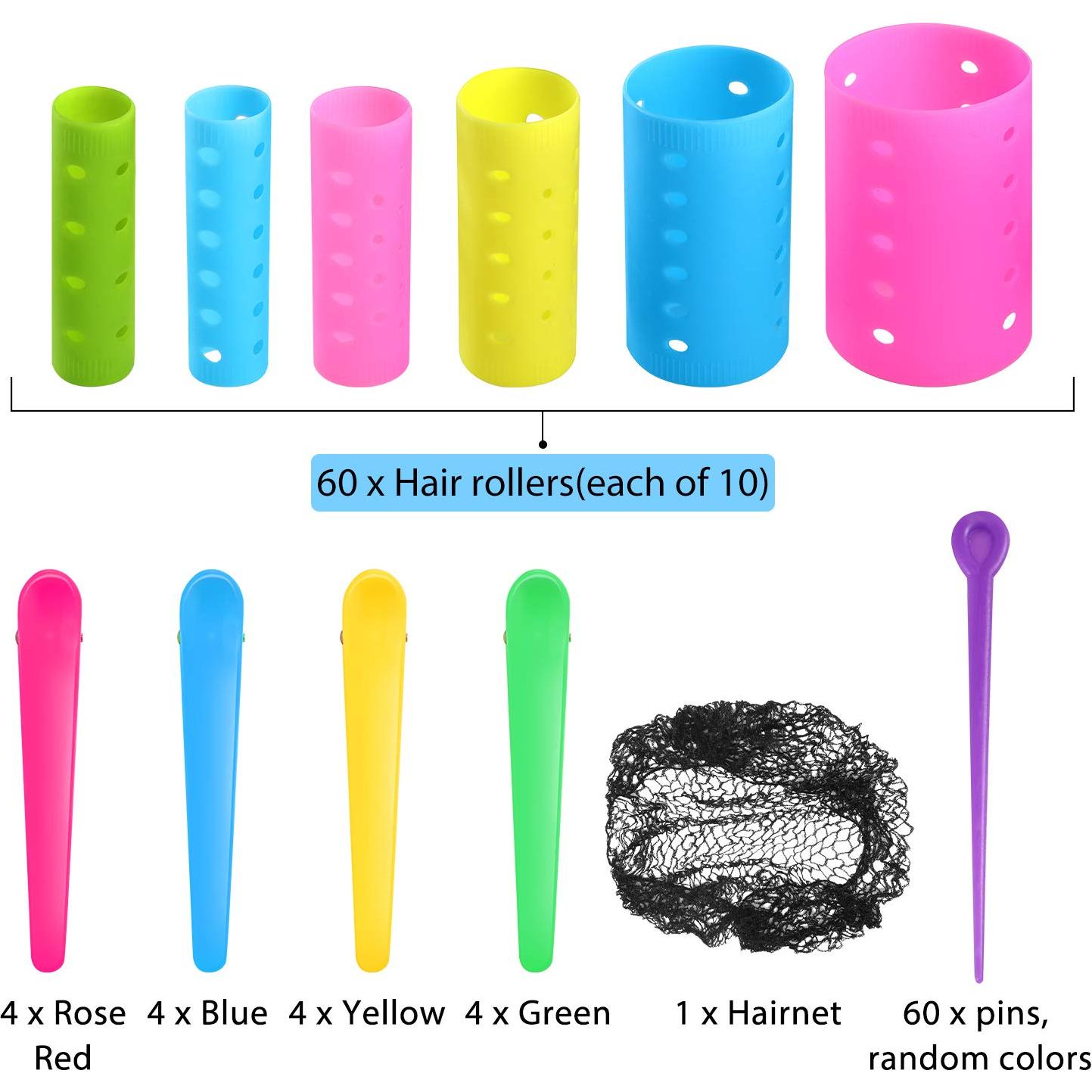 Juego de Rulos para Cabello WILLBOND 141 Piezas Multicolor