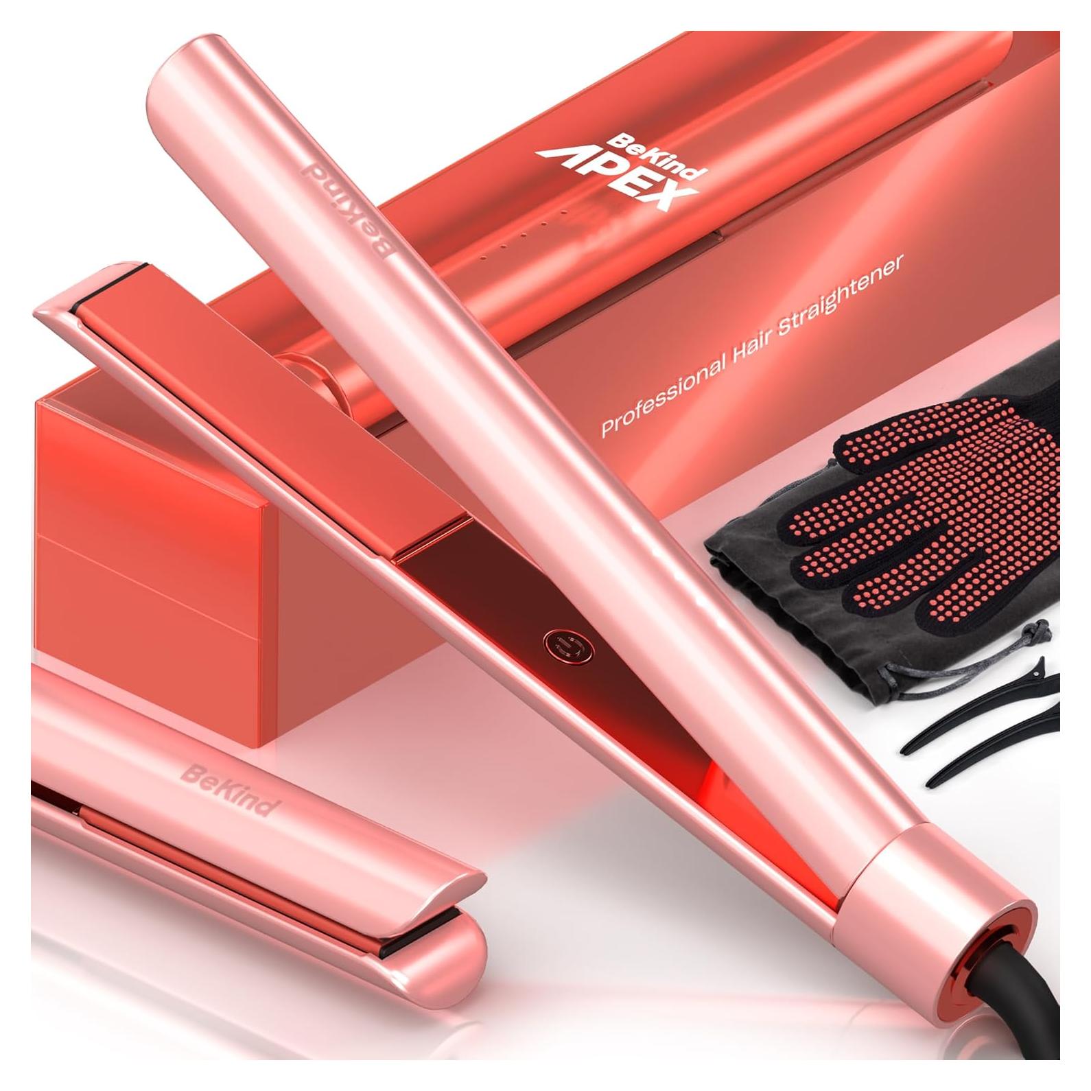 Plancha de Pelo 2-en-1 Bekind Apex Durazno 2.54 cm 460°F