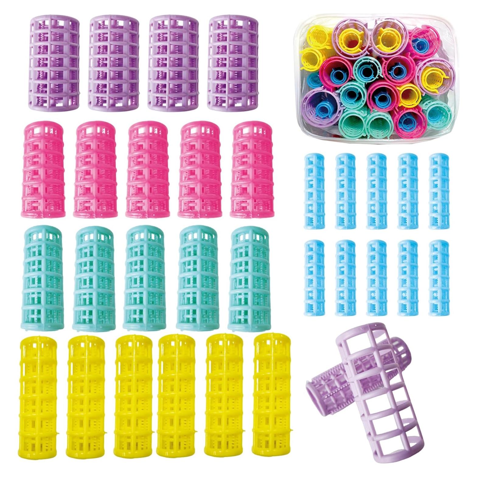 30 Rulos de Plástico Ulifebetter para Cabello Sin Calor - 5 Tamaños