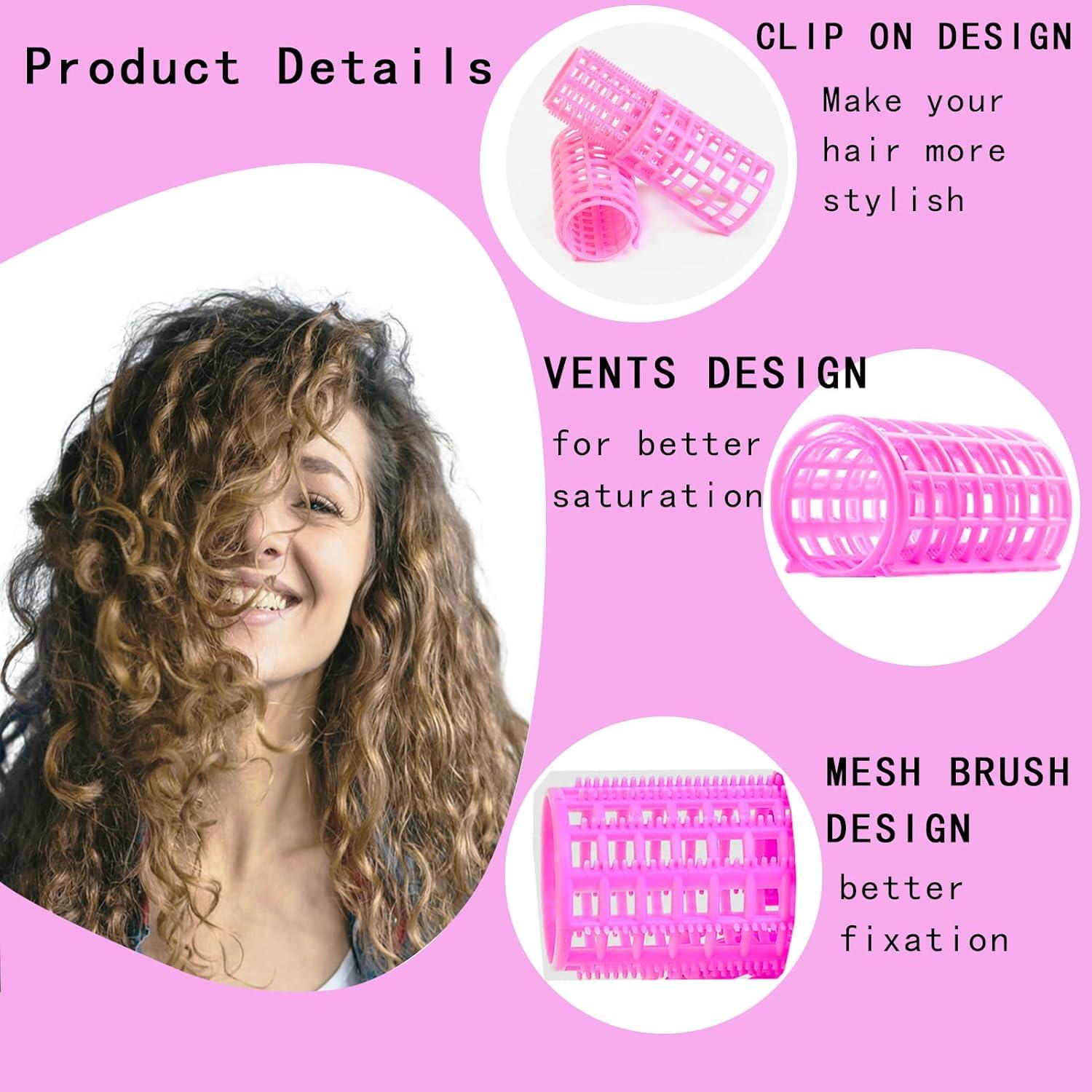 30 Rulos de Plástico Ulifebetter para Cabello Sin Calor - 5 Tamaños