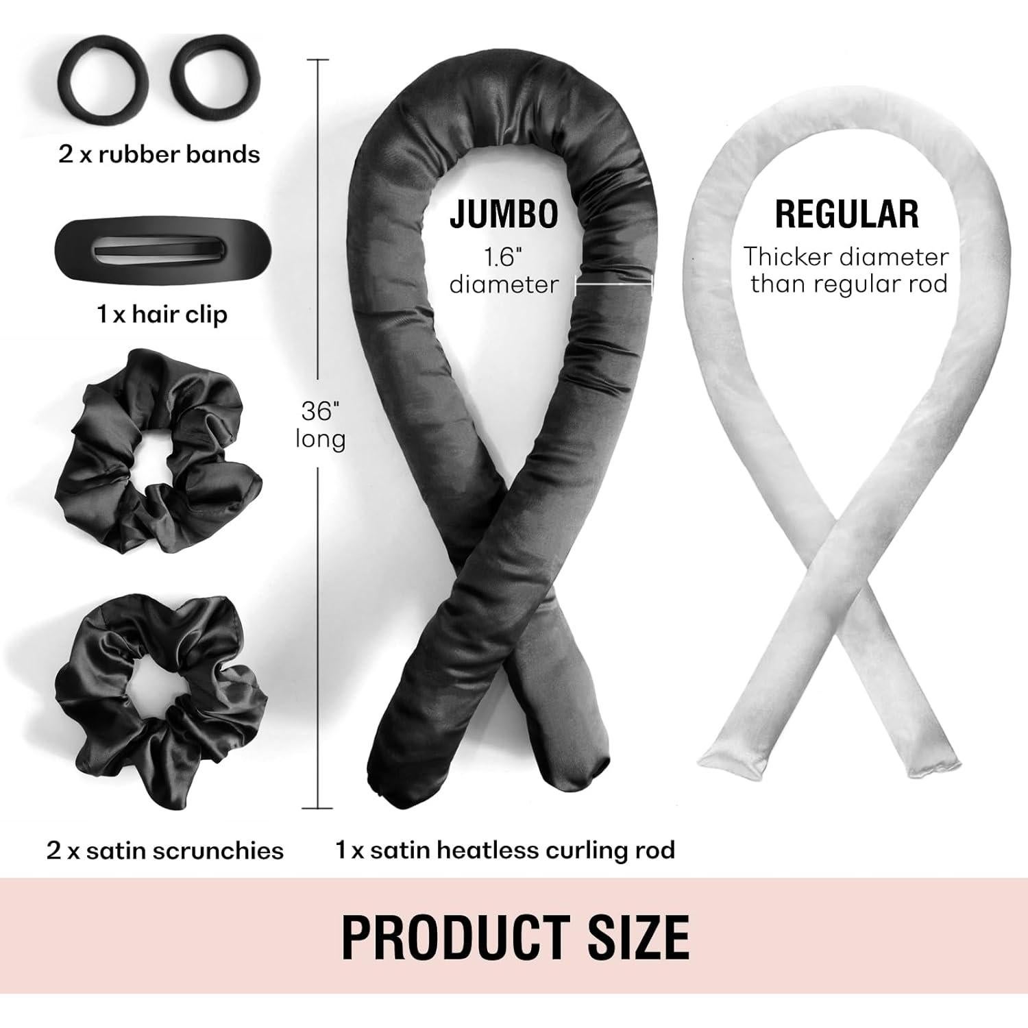 Rizador de Cabello Sin Calor Jumbo BLINKEEN - Rizos Voluminosos