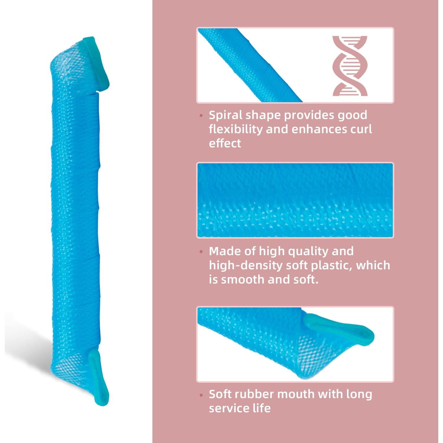 30 Rulos de Pelo Sin Calor Essenergi - Estilo Espiral 30 cm