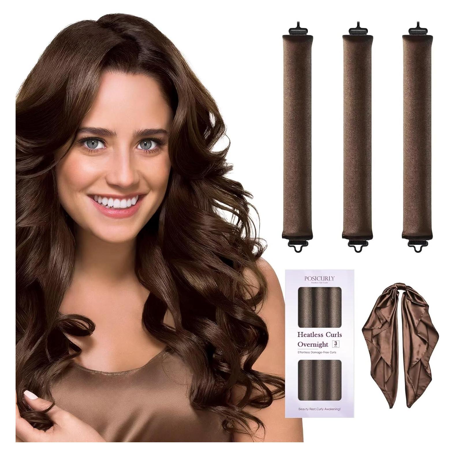 Rizador de Cabello Sin Calor Posicurly - 3 Varillas Flexibles