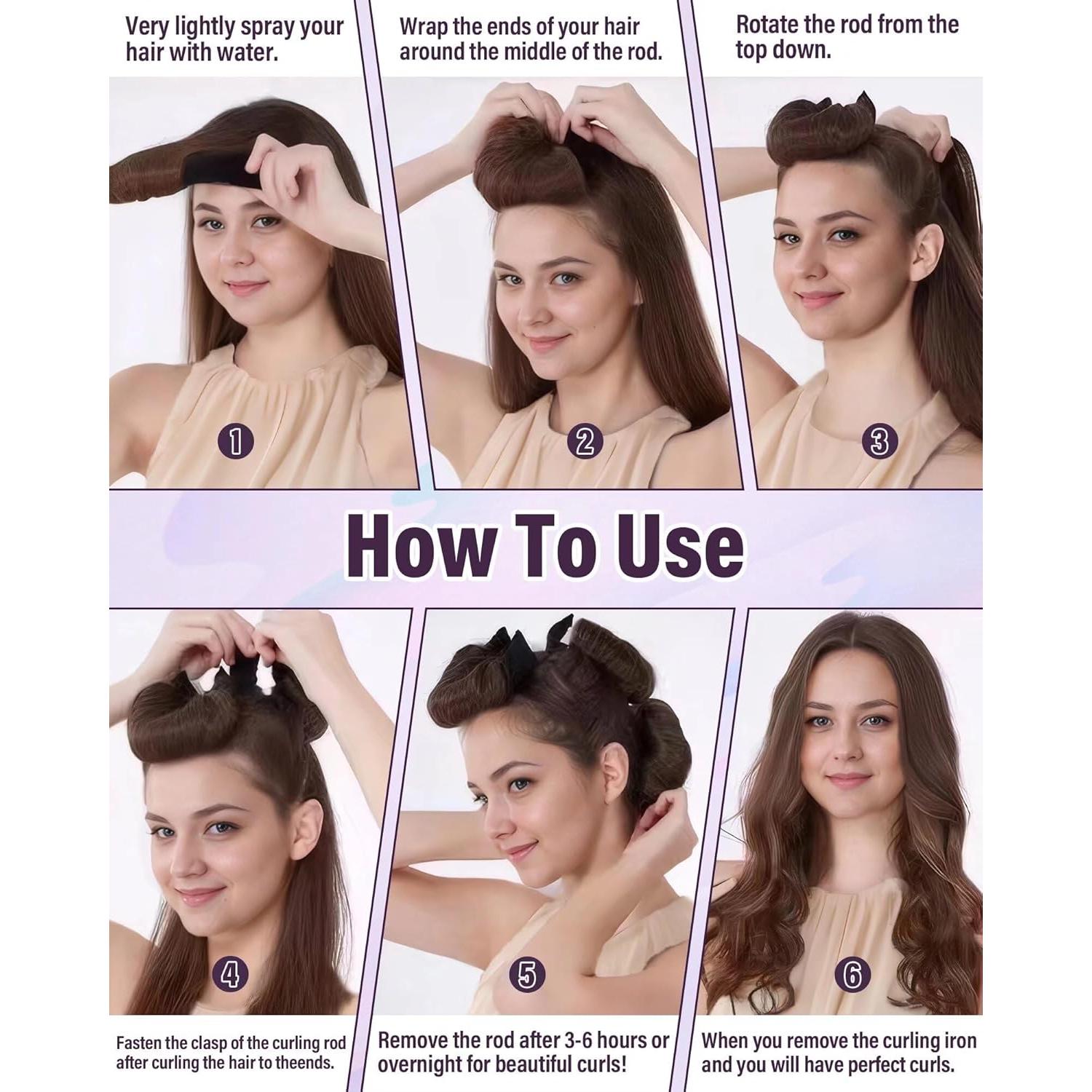 Rizador de Cabello Sin Calor Posicurly - 3 Varillas Flexibles