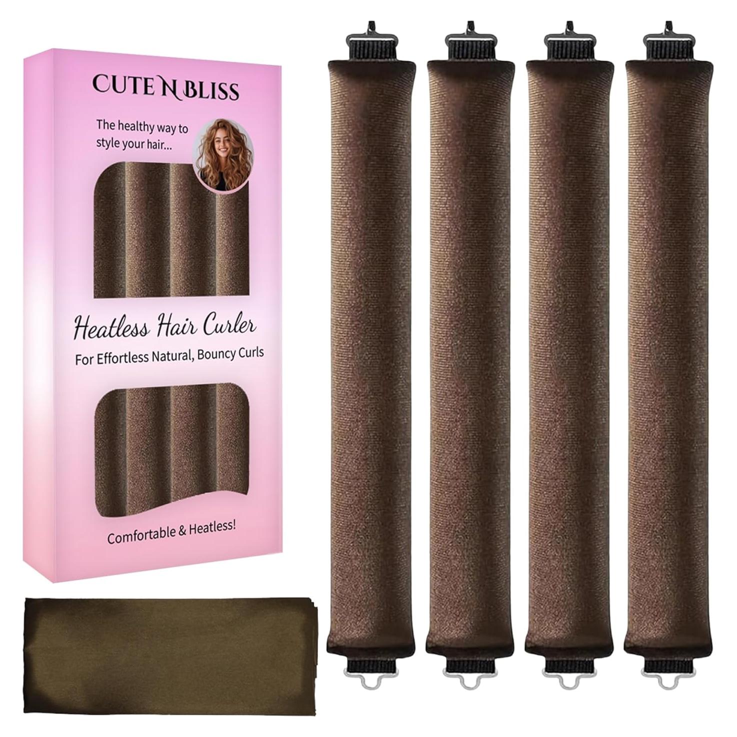 Rizadores de Cabello Sin Calor CUTE N BLISS - Juego 4 Piezas