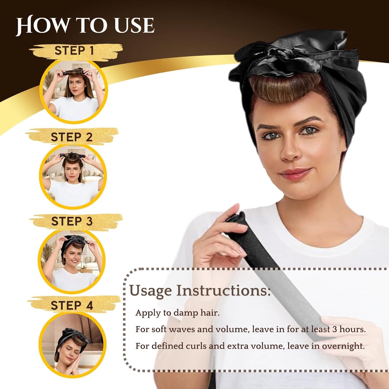 Rizadores de Cabello Sin Calor CUTE N BLISS - Juego 4 Piezas