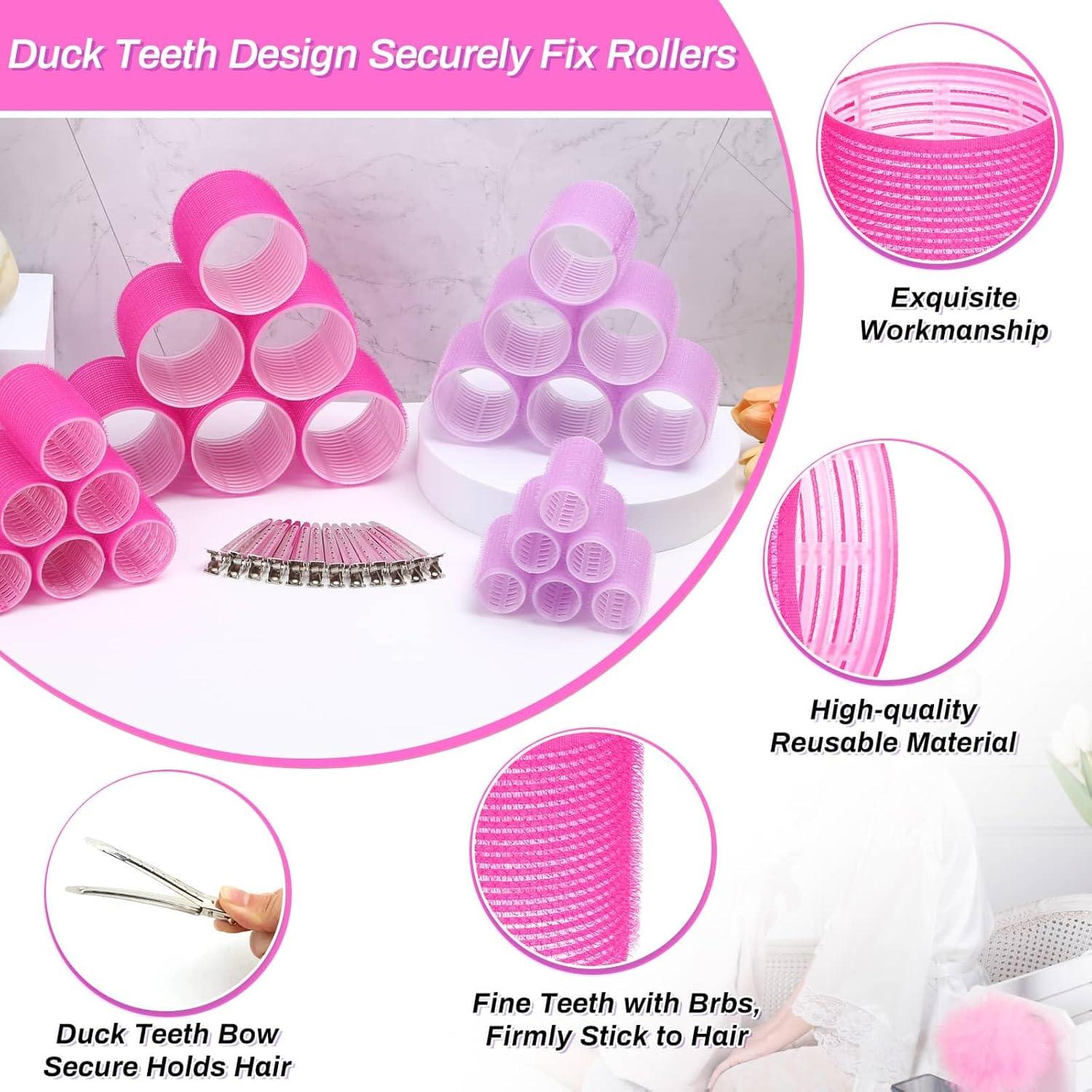 Juego de Rulos para Cabello Selizo - 36 Piezas Rosa