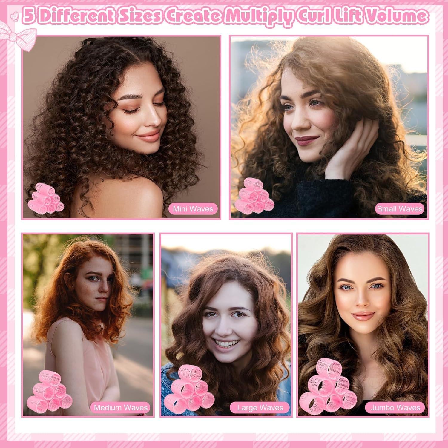 Juego de Rulos Autoadhesivos ProSuites 64 Piezas 5 Tamaños