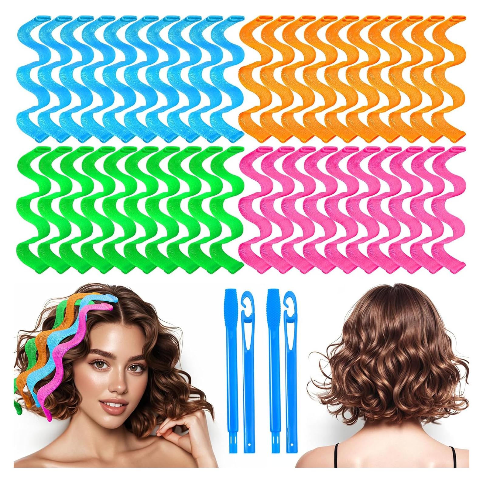 Rizadores de Cabello Sin Calor YEVYO 40 Piezas 25cm