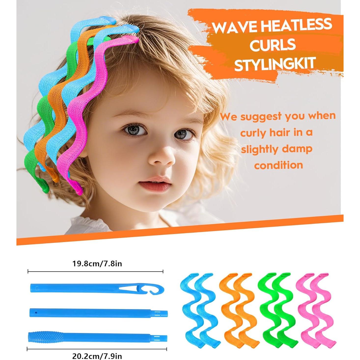 Rizadores de Cabello Sin Calor YEVYO 40 Piezas 25cm