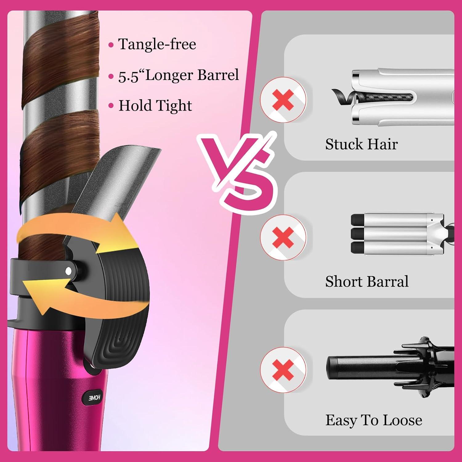 Rizador de Cabello 3 en 1 JVAXS Cerámica 0.75-1.25" Profesional