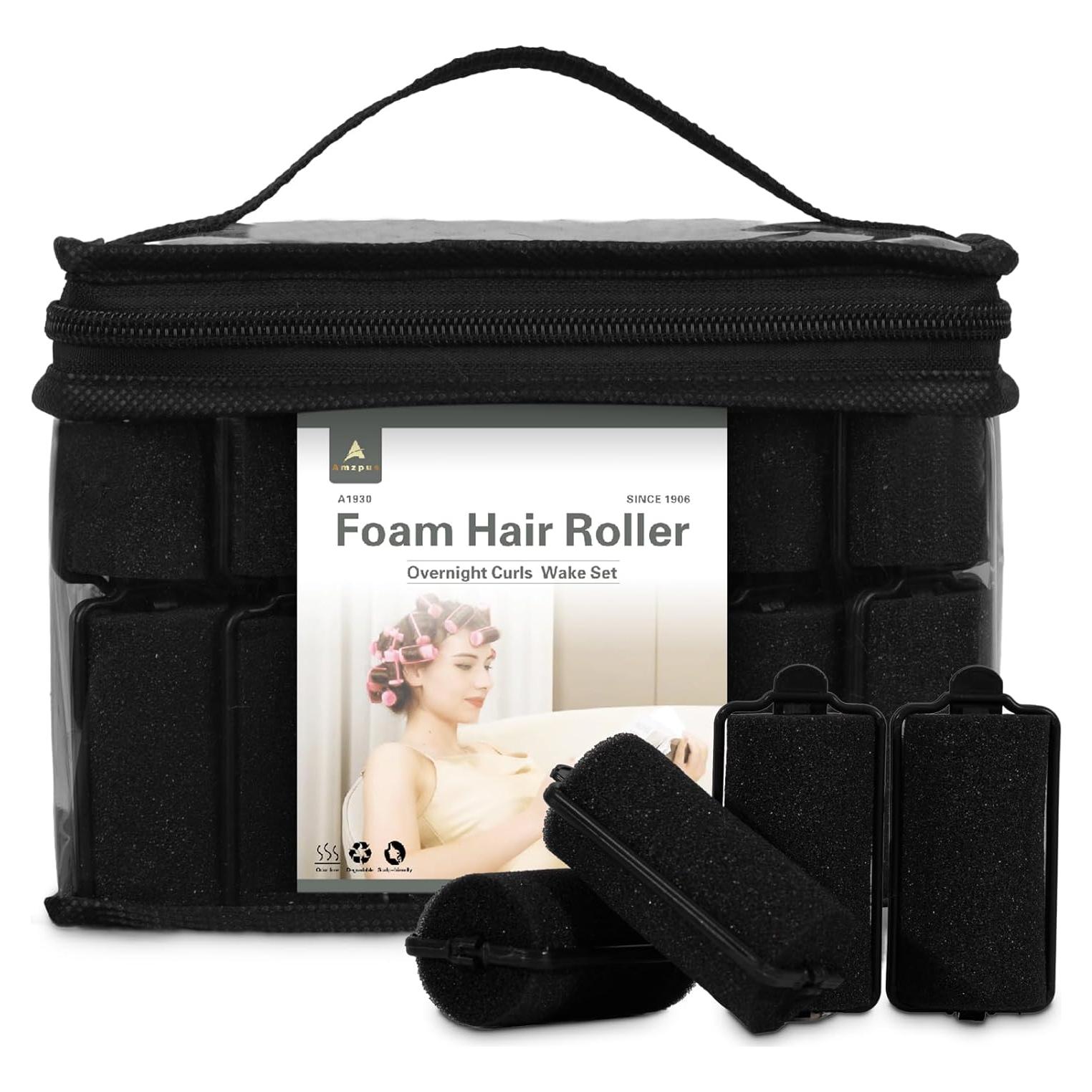 Rulos de Espuma Suave Amzpus - 36 Piezas 3.0cm Negro