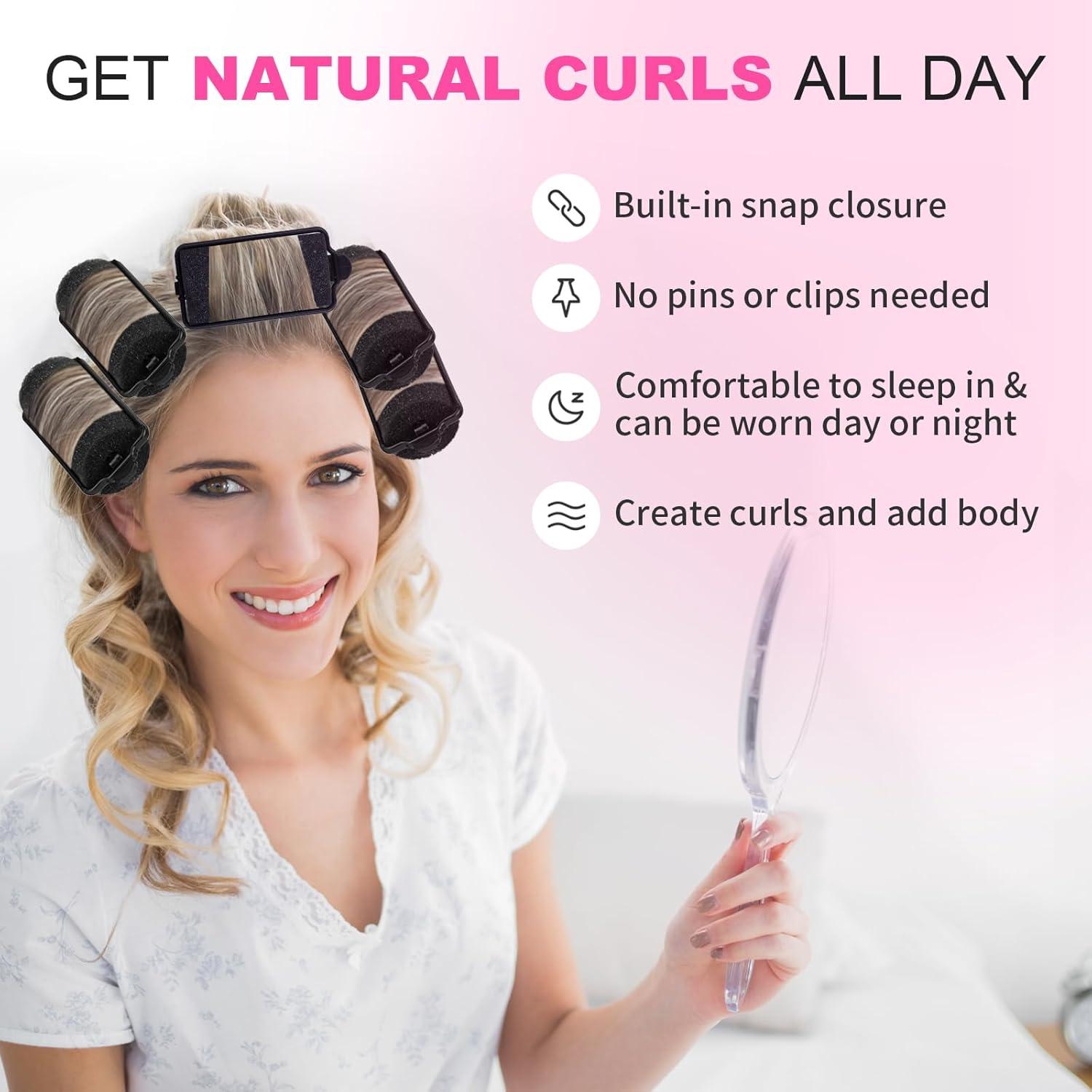 Rulos de Espuma Suave Amzpus - 36 Piezas 3.0cm Negro