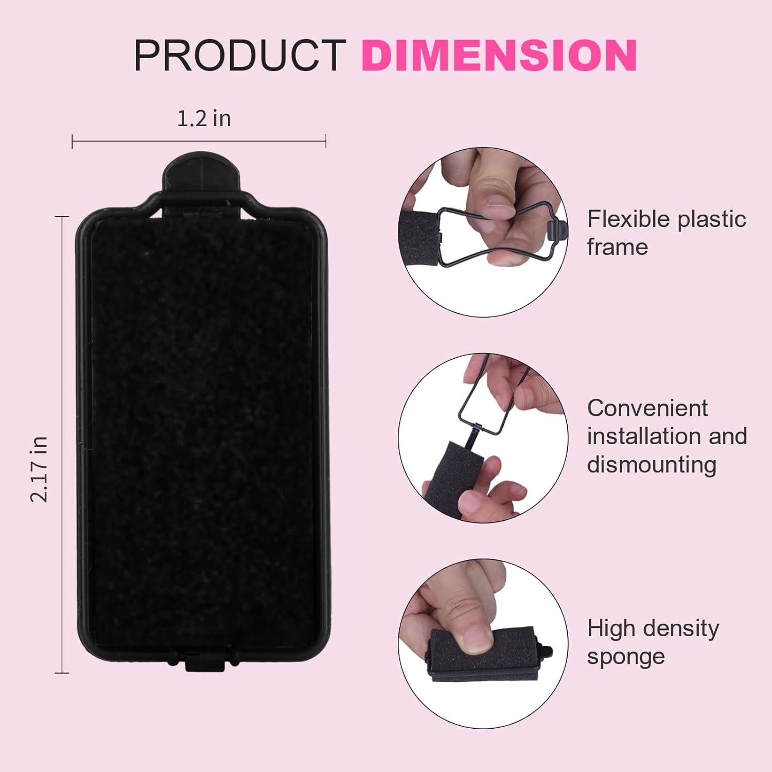 Rulos de Espuma Suave Amzpus - 36 Piezas 3.0cm Negro