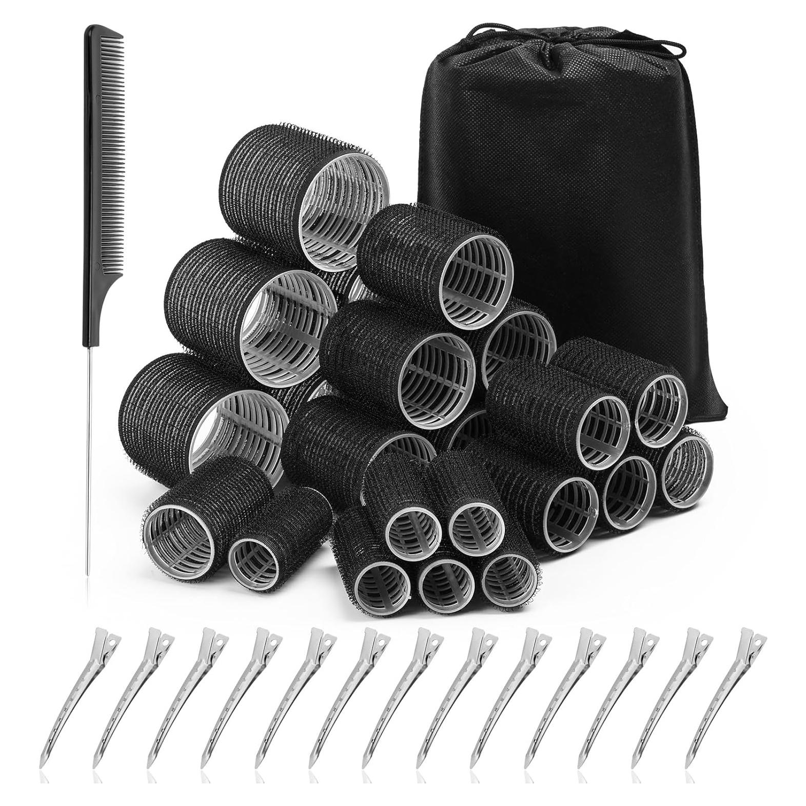 Set de Rodillos para Cabello Acejoz 38 Piezas Autoadhesivos