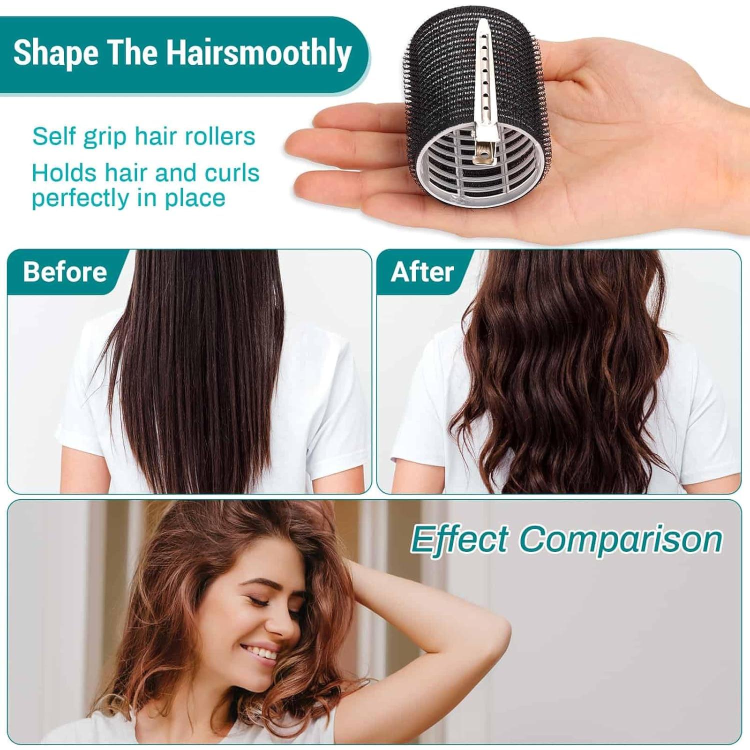 Set de Rodillos para Cabello Acejoz 38 Piezas Autoadhesivos