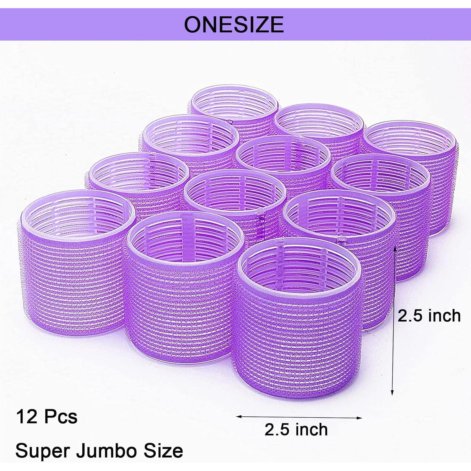 Rulos para Cabello Super Jumbo PIKBIU - Paquete de 12 Unidades