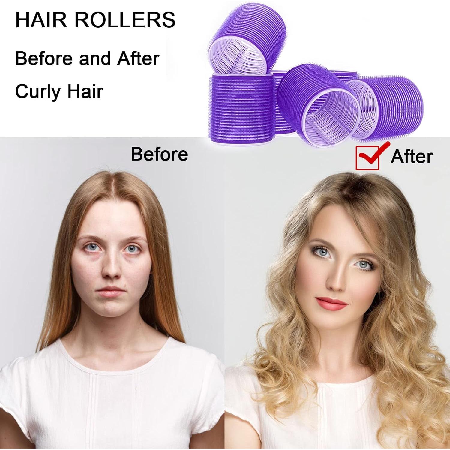 Rulos para Cabello Super Jumbo PIKBIU - Paquete de 12 Unidades