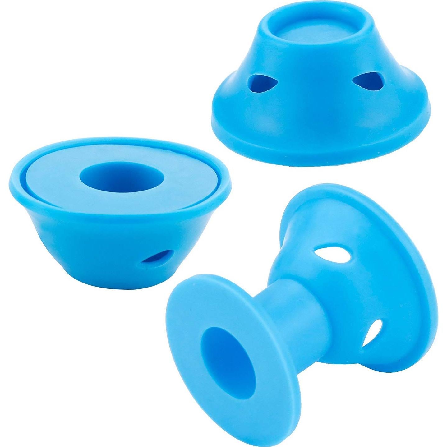 Conjunto de Rulos de Silicona JANYUN - 80 Piezas Azul